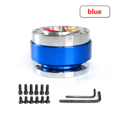 AotoKoop Universal Quick Release Steering Wheel Kit- 6 Hole Steering Wheel Hub Adapter Snap Off Boss Kit (Red)