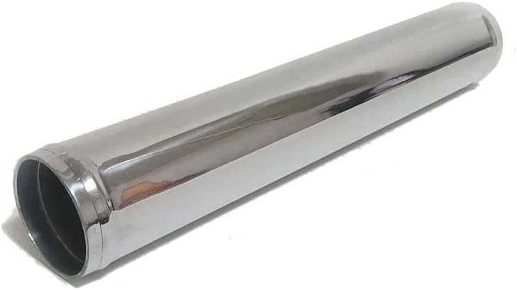 OD 2.25" (57mm) Straight Aluminum Intercooler Pipe Air Intake Tube Polished Finish, Length 300mm