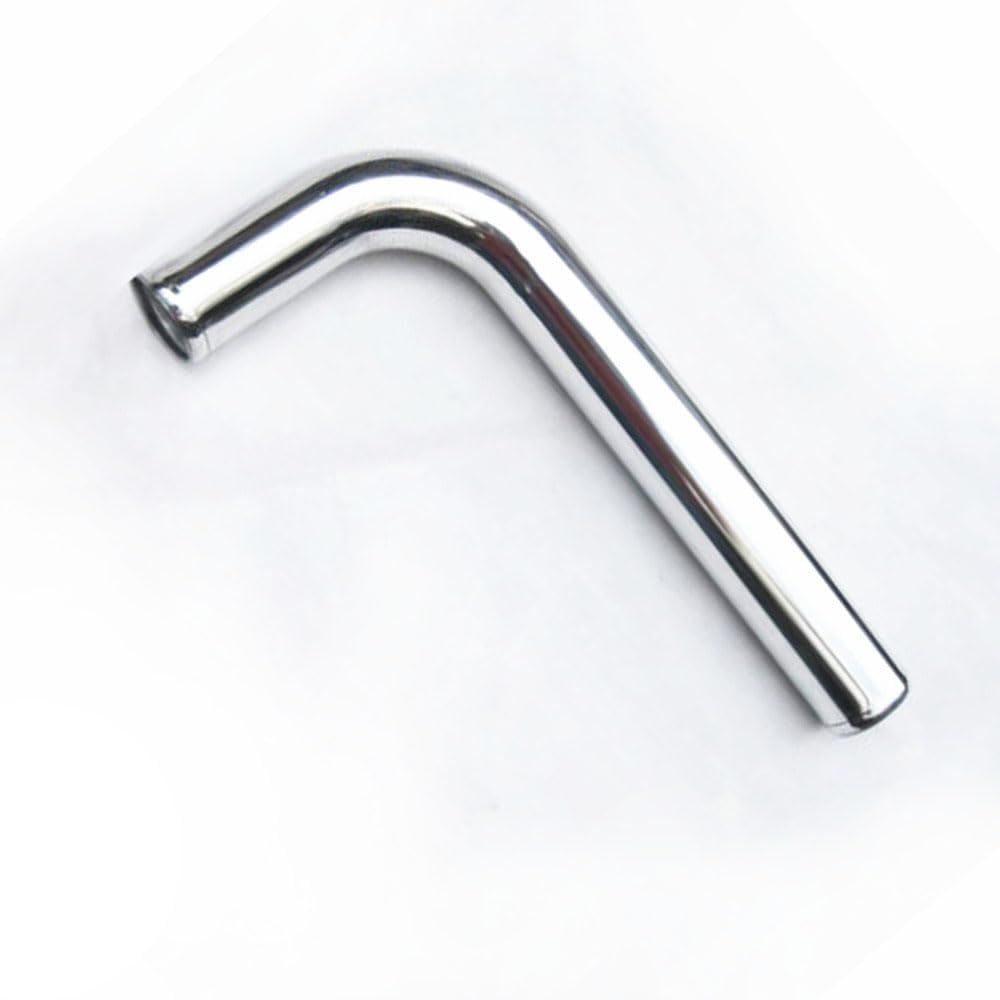 OD 3"(76mm) Aluminum Intercooler Pipe 90 Degree L-Bend Air Intake Tube, End to End Length 20" (500mm)