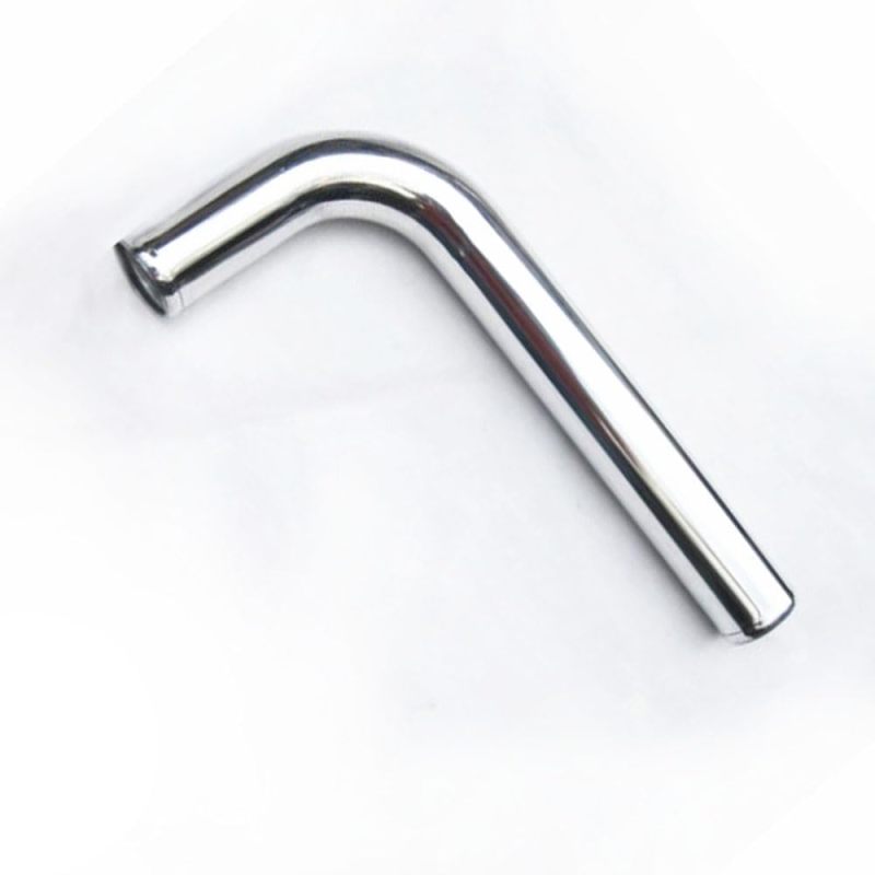 OD 3"(76mm) Aluminum Intercooler Pipe 90 Degree L-Bend Air Intake Tube, End to End Length 20" (500mm)
