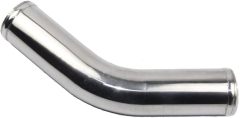 OD 3" (76mm) Air Intake Pipe 45 Degree Aluminum Elbow Intercooler Tube, Polished Finish