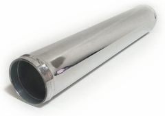OD 2.5" (63mm) Straight Aluminum Intercooler Pipe Air Intake Tube Polished Finish, Length 11.81" (300mm)