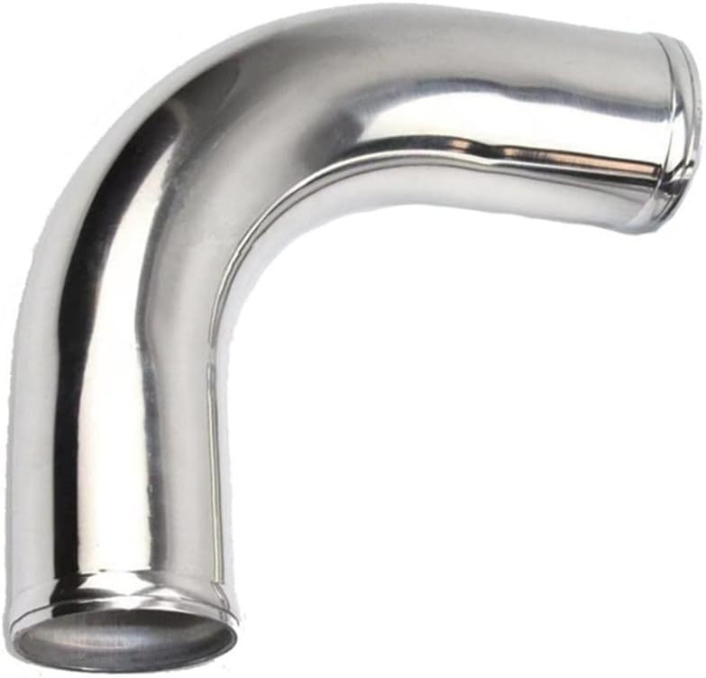 OD 2.75" (70mm) 90 Degree Aluminum Elbow Intercooler Pipe Air Intake Tube, Polished Brushed Finish