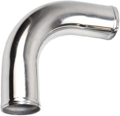 OD 1.5" (38mm) Air Intake Tube 90 Degree Aluminum Elbow Intercooler Pipe, Polished Finish