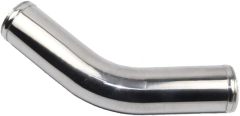 OD 1.5" (38mm) Air Intake Tube 45 Degree Aluminum Elbow Intercooler Pipe, Polished Finish