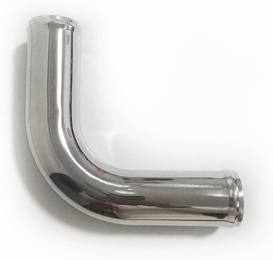 OD 2.75" (70mm) 90 Degree Aluminum Elbow Intercooler Pipe Air Intake Tube, Polished Brushed Finish