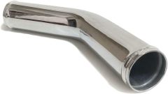 OD 2" (51mm) 45 Degree Aluminum Elbow Air Intake Tube Intercooler Pipe, Polished Finish