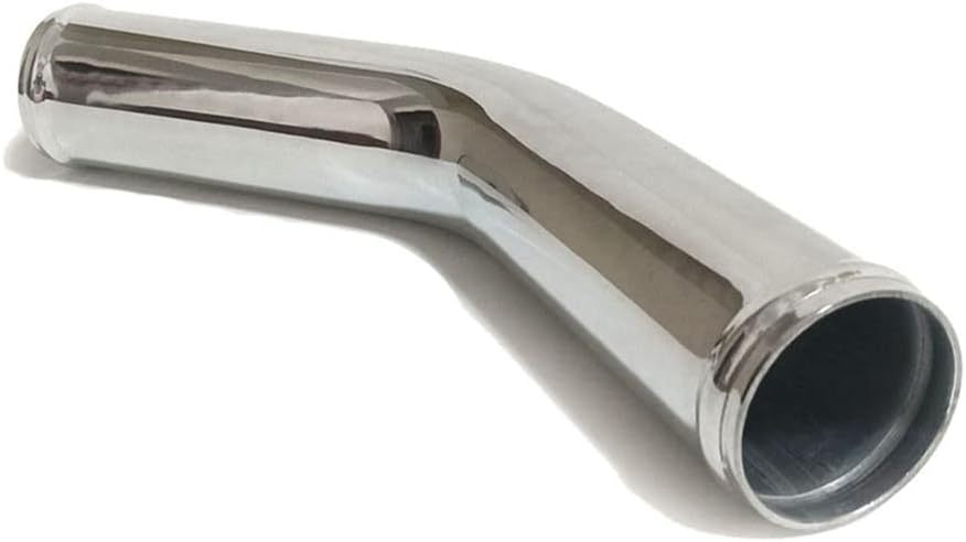 OD 2.75" (70mm) 45 Degree Aluminum Elbow Intercooler Pipe Air Intake Tube, Polished Finish
