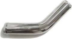 OD 2.5" (63mm) 45 Degree Aluminum Elbow Intercooler Pipe Air Intake Tube, Polished Finish