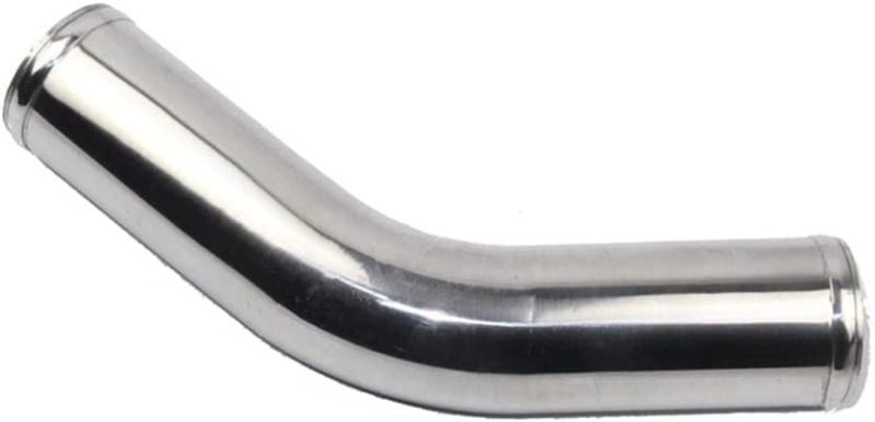 OD 2" (51mm) 45 Degree Aluminum Elbow Air Intake Tube Intercooler Pipe, Polished Finish