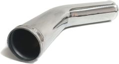 OD 3" (76mm) Air Intake Pipe 45 Degree Aluminum Elbow Intercooler Tube, Polished Finish