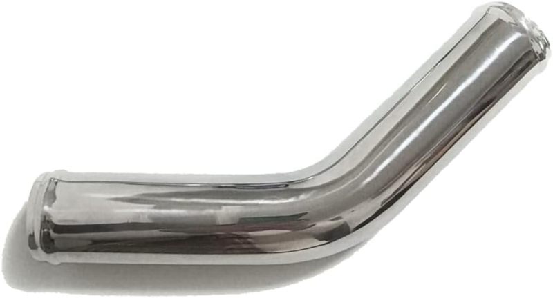 OD 4" (102mm) Intake Pipe 45 Degree Aluminum Elbow, Aluminum Alloy Intercooler Pipe Polished Finish