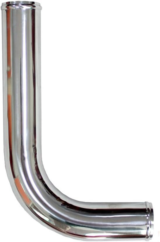 OD 3"(76mm) Aluminum Intercooler Pipe 90 Degree L-Bend Air Intake Tube, End to End Length 20" (500mm)