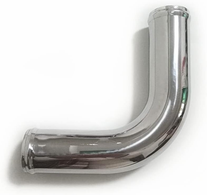 OD 2" (51mm) Intake Pipe 90 Degree Aluminum Elbow, Aluminum Alloy Intercooler Pipe Polished Finish