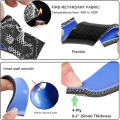 90 Degree Elbow ID 1-1/2" to 2" (38mm to 51mm) Silicone Reducer Coupler Hose, Leg Length 4" (102mm) with T-Bolt Clamps 2pc, 4-Ply High Performance Silicone, Black