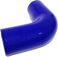 ID 1 1/2" (38mm) Silicone Coupler 90 Degee Elbow, 4-Ply High Temperature Silicone Hose for Turbo Intake Radiator Coolant Intercooler Hose, Leg Length 4" (102mm)-Blue