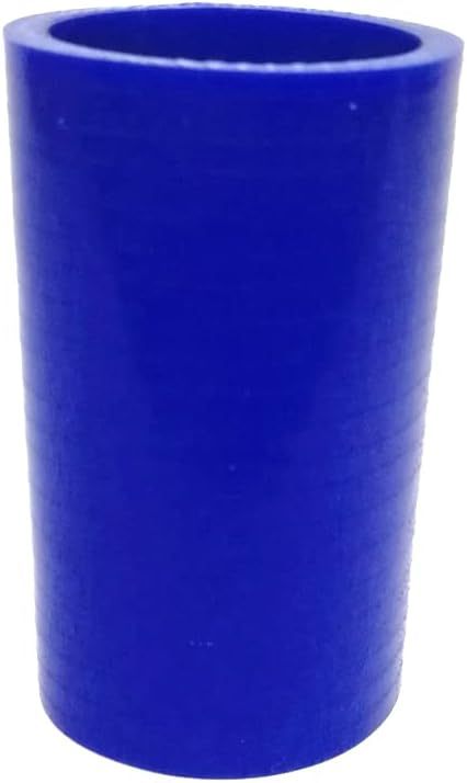 ID 1.5" (38mm)) Straight Silicone Coupler, Length 3" (76mm), 4-Ply Reinforced Wall Thickness 0.2 (5mm), High Performance Automotive Pure Silicone Hose, Blue