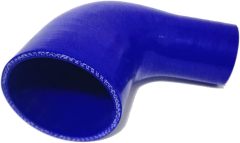 ID 2" to 3" (51mm to 76mm) 4-Ply 90 Degree Elbow Reducer Coupler Silicone Hose, for Turbo Intercooler Intake Hose Coupler, Leg Length 4" (102mm) Blue