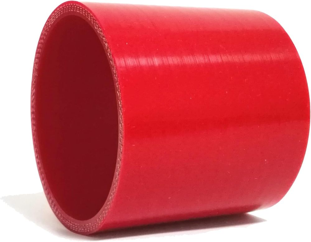 Universal 4-Ply High Performance Straight Coupler Silicone Hose ID 4.5" (114mm), Red (No Logo)
