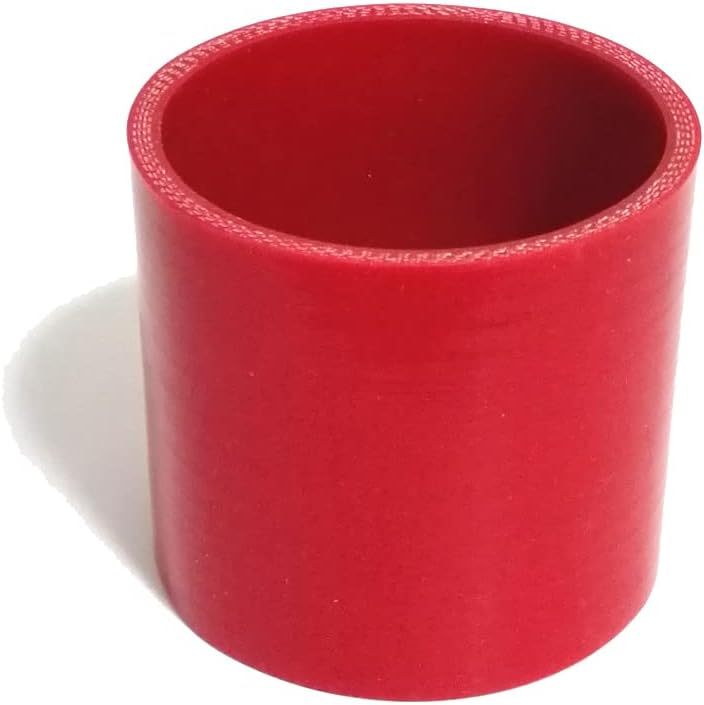 Universal 4-Ply High Performance Straight Coupler Silicone Hose ID 4.5" (114mm), Red (No Logo)