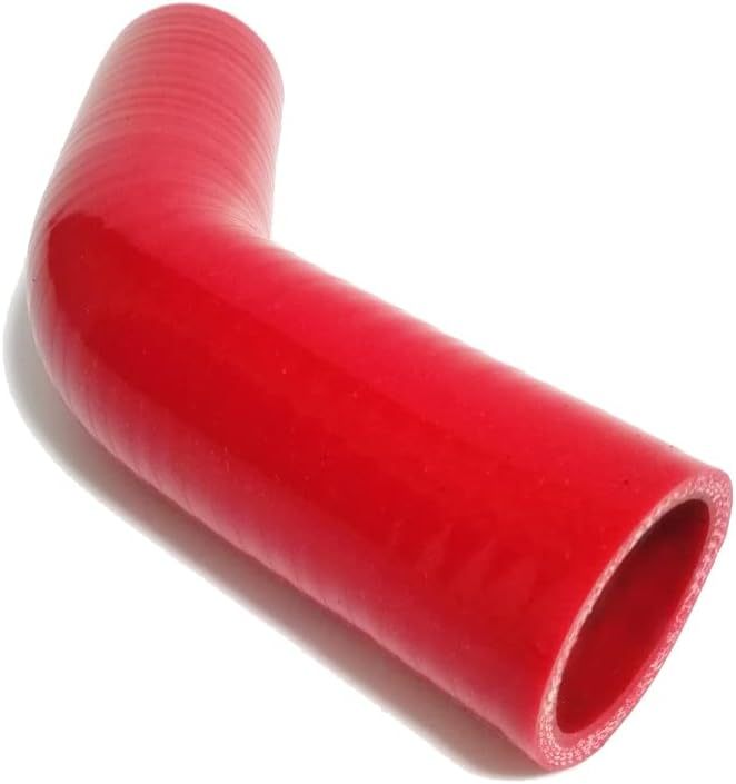 ID 1.5" (38mm) 45 Degree Silicone Elbow, 4-Ply High Temperature Silicone Hose for Turbo Intake Radiator Coolant Intercooler Hose, Leg Length 4" (102mm)-Red