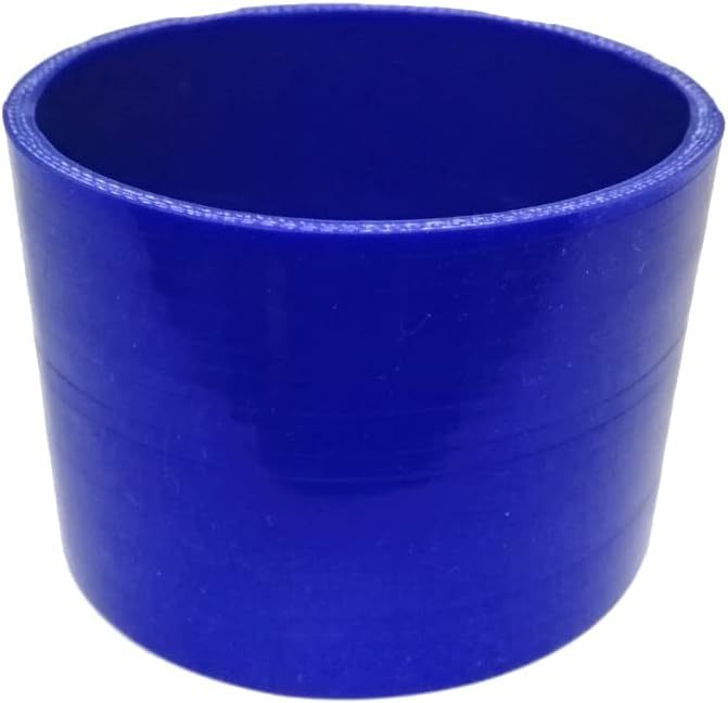 ID 4" (102mm)) Straight Silicone Coupler, Length 4" (102mm), 4-Ply Reinforced Wall Thickness 0.2 (5mm), High Performance Automotive Pure Silicone Hose, Blue