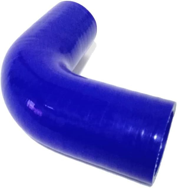 ID 1 1/2" (38mm) Silicone Coupler 90 Degee Elbow, 4-Ply High Temperature Silicone Hose for Turbo Intake Radiator Coolant Intercooler Hose, Leg Length 4" (102mm)-Blue