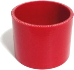 ID 3.5" (89mm)) Straight Silicone Coupler, Length 4" (102mm), 4-Ply Reinforced Wall Thickness 0.2 (5mm), High Performance Automotive Pure Silicone Hose, Red
