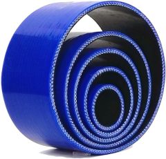 Universal 4-Ply High Performance Straight Coupler Silicone Hose ID 4.5" (114mm), Blue (No Logo)