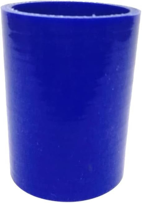 ID 2" (51mm) Silicone Straight Coupler Hose, Length 3" (76mm), Thickness 0.2" (5mm) 4-Ply Reinforced - Blue