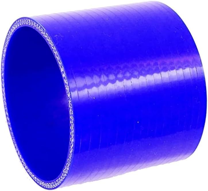 ID 4" (102mm)) Straight Silicone Coupler, Length 4" (102mm), 4-Ply Reinforced Wall Thickness 0.2 (5mm), High Performance Automotive Pure Silicone Hose, Blue