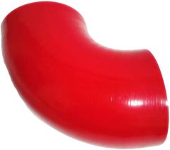Universal 4-Ply High Performance 90 Degree Elbow Coupler Silicone Hose ID 4" (102mm), Leg length 5" (125mm) with T-Bolt Clamps 2pc-Red