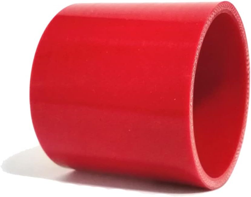 Universal 4-Ply High Performance Straight Coupler Silicone Hose ID 4.5" (114mm), Red (No Logo)