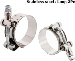 90 Degree Elbow ID 2.5 to 3.5" (64mm to 89mm), Leg Length 5" (125mm), 4-Ply High Performance Silicone Coupler with T-Bolt Clamps 2pc Black