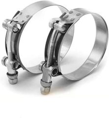 ID 2.5" (63mm) 90 Degree Elbow Silicone Coupler Hose, Leg length 4" (102mm) 4-Ply Reinforced Wall 0.2" (5mm) with T-Bolt Clamps 2pc Red