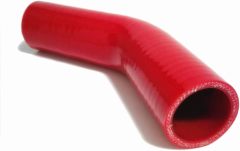 ID 1.5" (38mm) 45 Degree Silicone Elbow, 4-Ply High Temperature Silicone Hose for Turbo Intake Radiator Coolant Intercooler Hose, Leg Length 4" (102mm)-Red