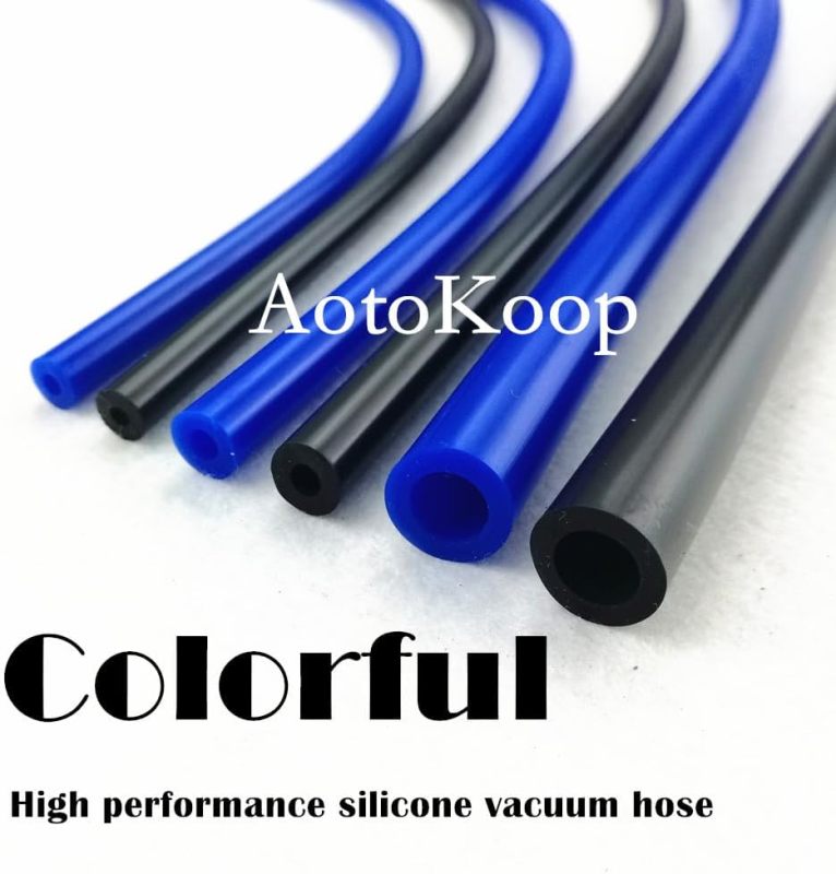 3/8" Silicone Vacuum Hose Tubing Line 10FT (3 Meter) 130 PSI Maximum Pressure Black (10mm ID)