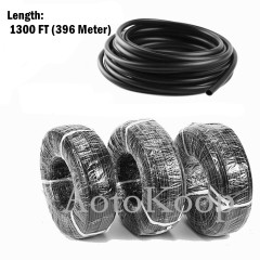 Automotive Silicone Vacuum Tubing Hose Line 1/8, Length 3.28FT 1 Meter Black (3mm ID)