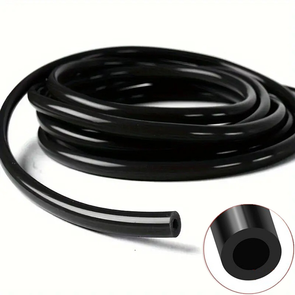 Automotive Silicone Vacuum Tubing Hose Line 1/8, Length 3.28FT 1 Meter Black (3mm ID)
