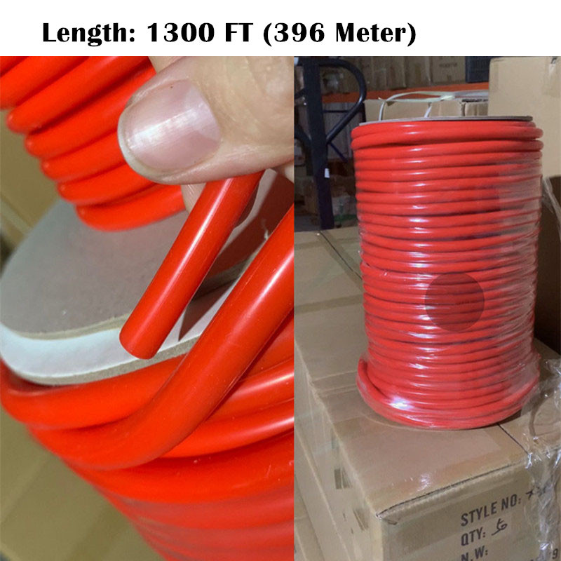 AotoKoop High Temperature Red ID 4mm (5/32) Silicone Vacuum Tubing Hose Line,1 Meter per reel (3.28 Feet), 130 psi Maxium Pressure