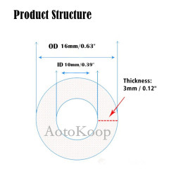 1/4" Silicone Vacuum Tubing Hose Line 10FT (3 Meter) 130 PSI Maximum Pressure Blue (6mm ID x 11 mm OD)