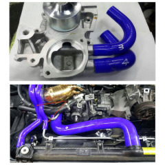 AotoKoop Complete Radiator Coolant Silicone Hose Kit compatible with Subaru Legacy BP5 BL5 2003-2009 / Impreza GH8 Ver10 2007-2011 - EJ20 EJ25 Turbo (MT Only)