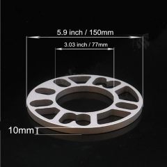 10mm Wheel Spacers, for PCD 4x100 4x108 4x100 5x100 5x108 5x110 5x112 5x114.3 5x115 5x120 5x4.5 5x4.75 4 Lug and 5 Lug Wheels Rims Vehicle, Thickness 3/8 inch Wheel Spacer Universal