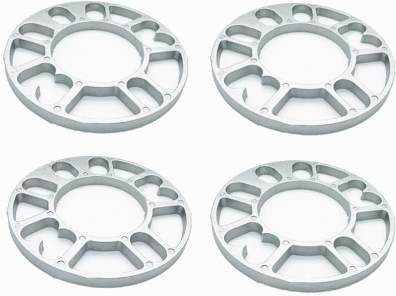 10mm Wheel Spacers, for PCD 4x100 4x108 4x100 5x100 5x108 5x110 5x112 5x114.3 5x115 5x120 5x4.5 5x4.75 4 Lug and 5 Lug Wheels Rims Vehicle, Thickness 3/8 inch Wheel Spacer Universal
