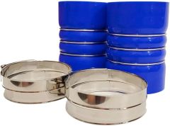 5-Ply Heavy Duty Silicone Intercooler Boot Kit 4 x 6In, Silicone Charge Air Cooler Hump Hose with T-bolt Clamps Set for Semi Trucks, 2 Packs Blue