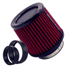 AotoKoop 4 Inch Inlet Cold Air Intake Filter, fit 3.5 Clamp on and 3" Cone Air Filter, Shorty Air Filter for Car