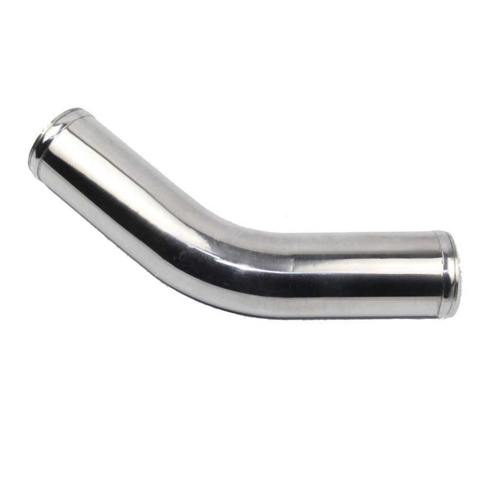 AotoKoop 2 inch 51mm 45 Degree Polished 6061 Aluminum Turbo Pipe for Air Intake Systems