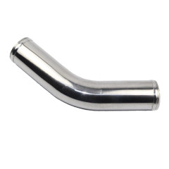 89mm (3.5 inch) 45 Degree Aluminum Piping with Beaded Ends - AotoKoop Aluminum Tube