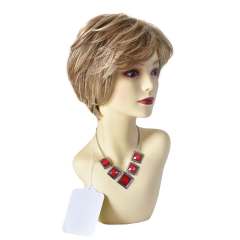 Pixie Cut Wigs Short Stylish Fluffy Layered Wigs Replacement Wigs with Side Bangs Breathable and Comfortable Women's Hair System. #R1085A
