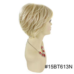 Pixie Cut Wigs Short Stylish Fluffy Layered Wigs Replacement Wigs with Side Bangs Breathable and Comfortable Women's Hair System. #R1085A